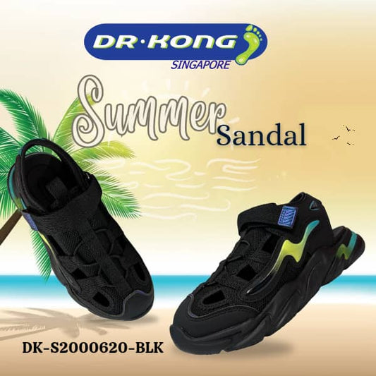 DR.KONG KIDS TOTAL CONTACT SANDALS DK-S2000620-BLK(RP : $129)
