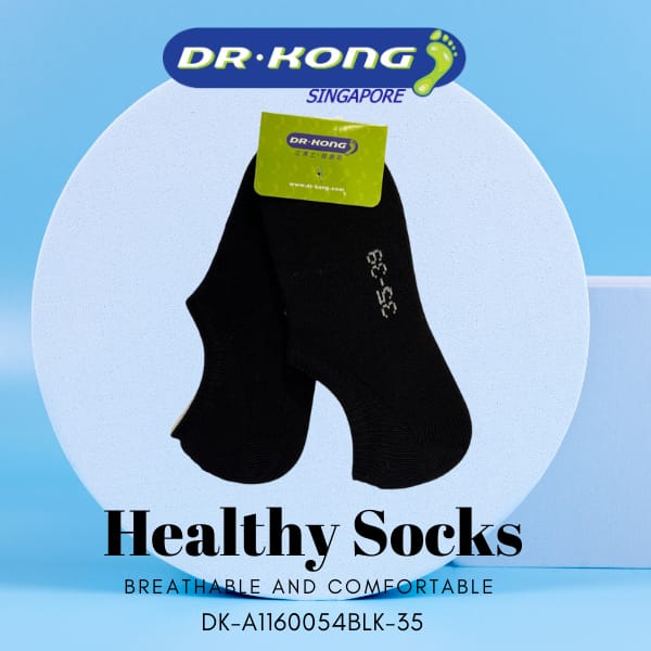 DR.KONG HEALTH SOCKS DK-A1160054-BLK-35(RP : $15.90)