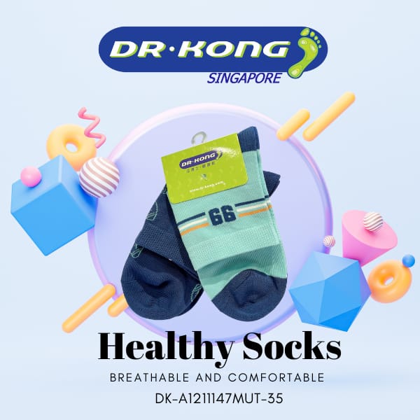 DR.KONG HEALTH SOCKS DK-A1211147-MUT-35(RP : $15.90)