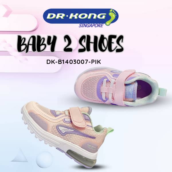 DR.KONG BABY 2 SHOES DK-B1403007-PIK(RP : $129)