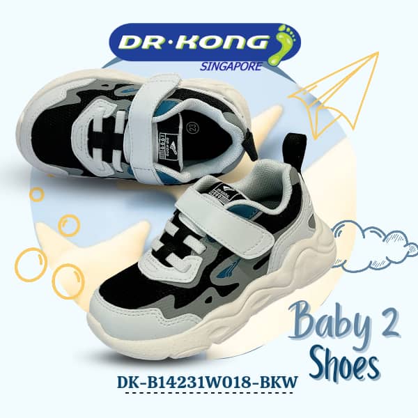 DR.KONG BABY 2 SHOES DK-B14231W018-BKW(RP : $129)