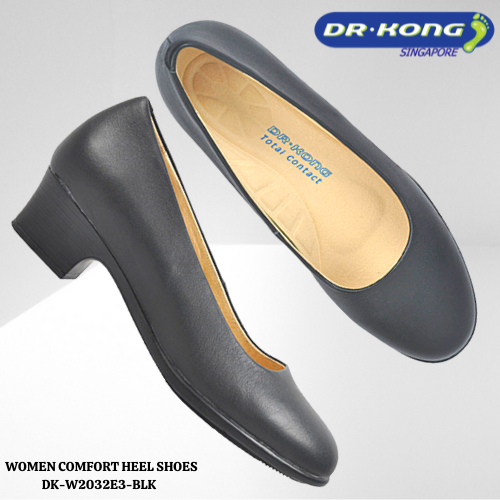 DR.KONG WOMEN COMFORT HEEL SHOES DK-W2032E3-BLK(RP : $159)
