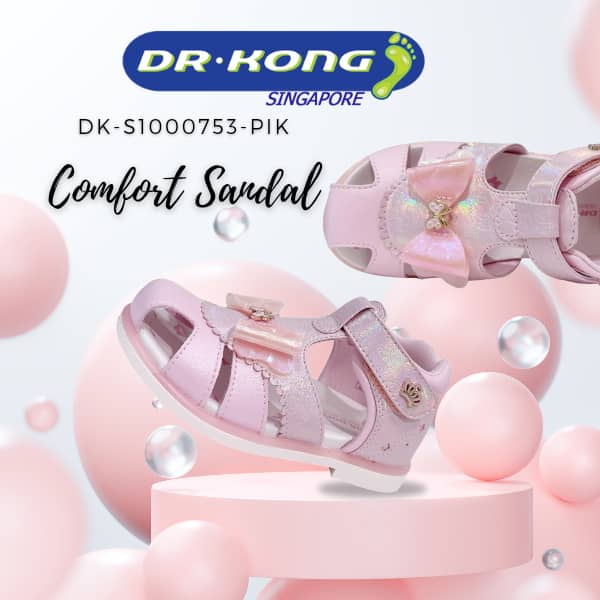 DR.KONG KIDS TOTAL CONTACT SANDALS DK-S1000753-PIK(RP : $119)