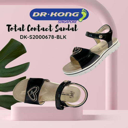 DR.KONG KIDS  TOTAL CONTACT SANDALS DK-S2000678-BLK(RP : $139)