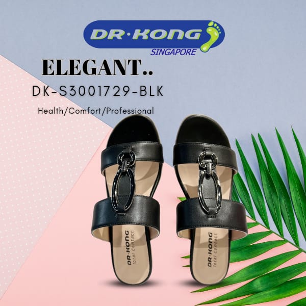 DR.KONG WOMEN TOTAL CONTACT SANDALS DK-S3001729-BLK(RP : $159)