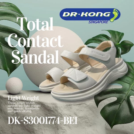 DR.KONG WOMEN TOTAL CONTACT SANDALS DK-S3001774-BEI(RP : $169)
