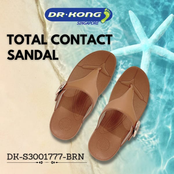 DR.KONG WOMEN TOTAL CONTACT SANDALS DK-S3001777-BRN(RP : $149)