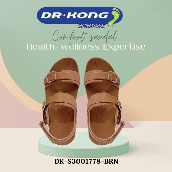 DR.KONG WOMEN TOTAL CONTACT SANDALS DK-S3001778-BRN(RP : $149)