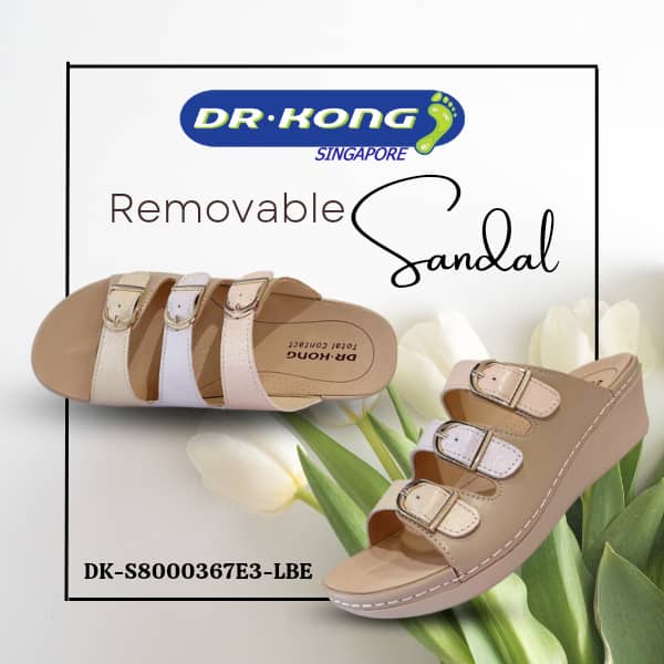 DR.KONG WOMEN REMOVABLE INSOLE SANDALS DK-S8000367E3-LBE(RP : $189)