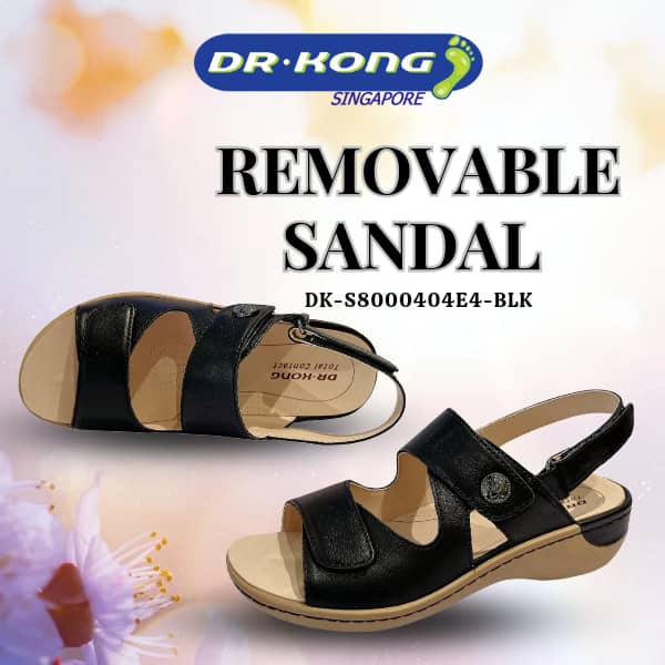 DR.KONG WOMEN REMOVABLE INSOLE SANDALS DK-S8000404E4-BLK(RP : $189)