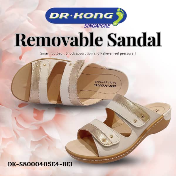 DR.KONG WOMEN REMOVABLE INSOLE SANDALS DK-S8000405E4-BEI(RP : $189)