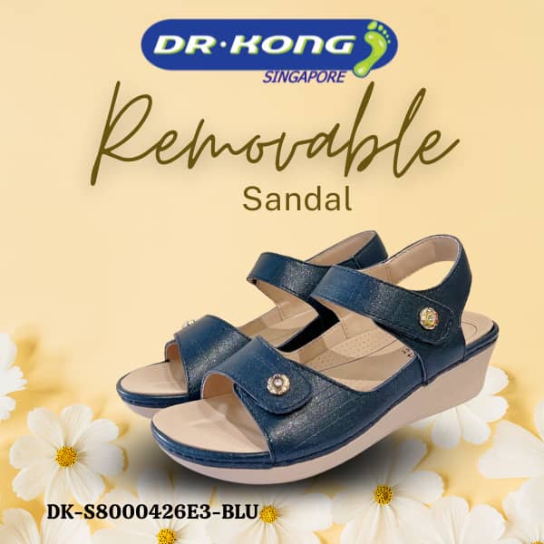 DR.KONG WOMEN REMOVABLE INSOLE SANDALS DK-S8000426E3-BLU(RP : $189)
