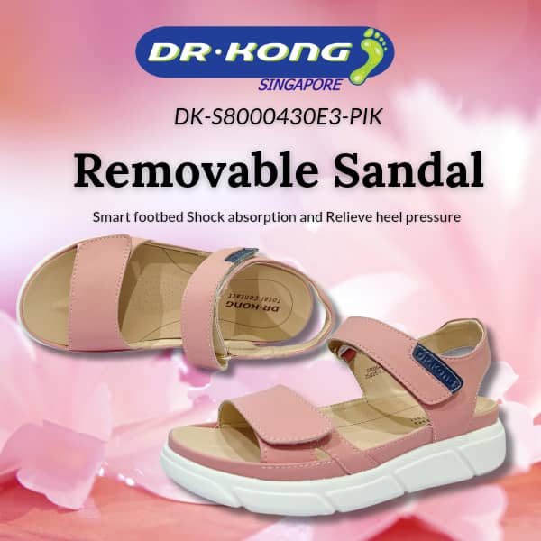 DR.KONG WOMEN REMOVABLE INSOLE SANDALS DK-S8000430E3-PIK(RP : $179)