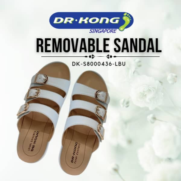 DR.KONG WOMEN REMOVABLE INSOLE SANDALS DK-S8000436-LBU(RP : $169)