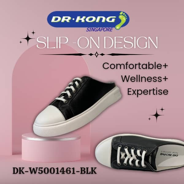 DR.KONG WOMEN COMFORT SLIP ON MULES SHOES DK-W5001461-BLK(RP : $169)