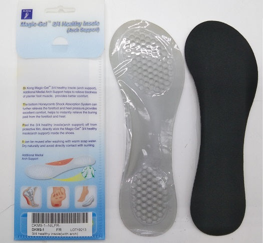 DR.KONG MAGIC-GEL 3/4 HEALTHY INSOLES DK-DKM9-1-F - FOOT CARE ACCESSORIES(RP : $19.90)