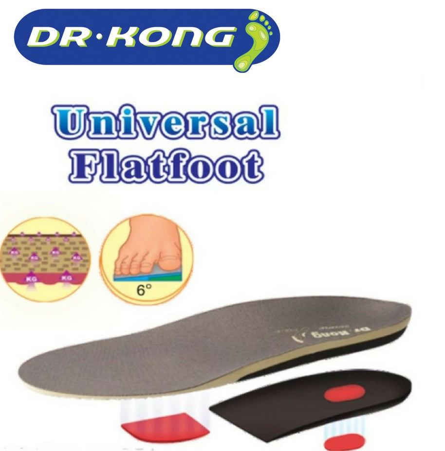 DR.KONG UNIVERSAL SEVERE FLATFOOT INSOLES DK-I07051(RP : $43.90)