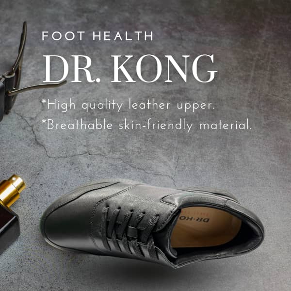 DR.KONG MEN'S COMFORT FORMAL SHOES DK-M6000025-BLK(RP : $239)