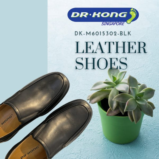 DR.KONG MEN'S COMFORT FORMAL SHOES DK-M6015302-BLK(RP : $239)