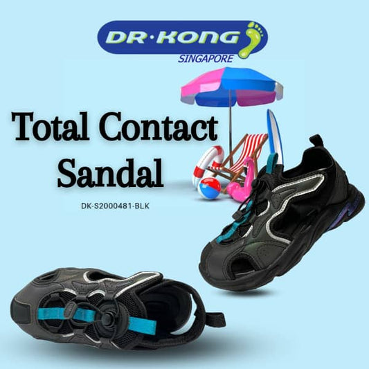 DR.KONG KIDS  TOTAL CONTACT SANDALS DK-S2000481-BLK(RP : $149)