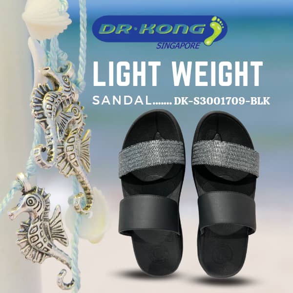 DR.KONG WOMEN TOTAL CONTACT SANDALS DK-S3001709-BLK(RP : $159)