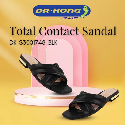 DR.KONG WOMEN TOTAL CONTACT SANDALS DK-S3001748-BLK(RP : $159)