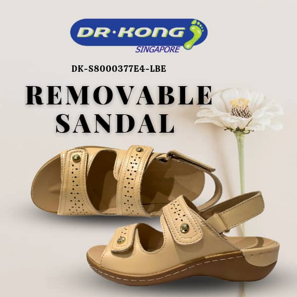 DR.KONG WOMEN REMOVABLE INSOLE SANDALS DK-S8000377E4-LBE(RP : $189)