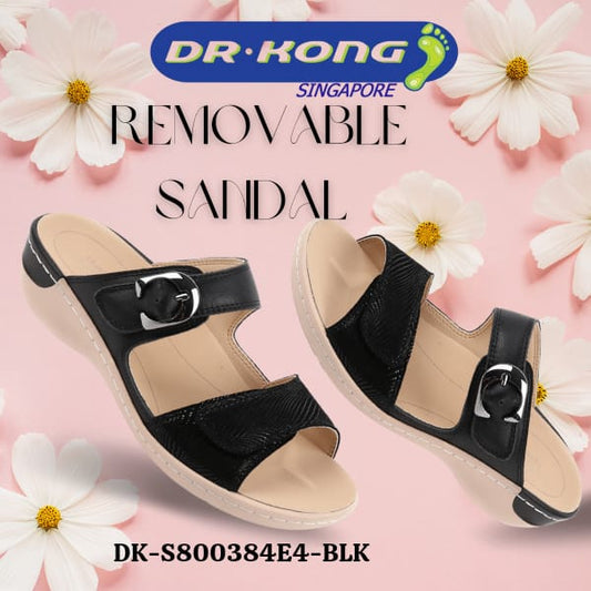 DR.KONG WOMEN REMOVABLE INSOLE SANDALS DK-S8000384E4-BLK(RP : $189)