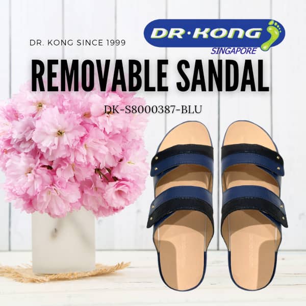 DR.KONG WOMEN REMOVABLE INSOLE SANDALS DK-S8000387-BLU(RP : $179)