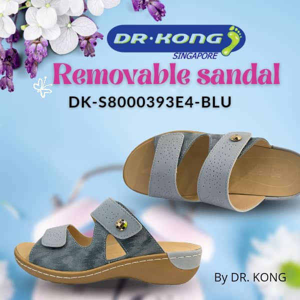 DR.KONG WOMEN REMOVABLE INSOLE SANDALS DK-S8000393E4-BLU(RP : $189)