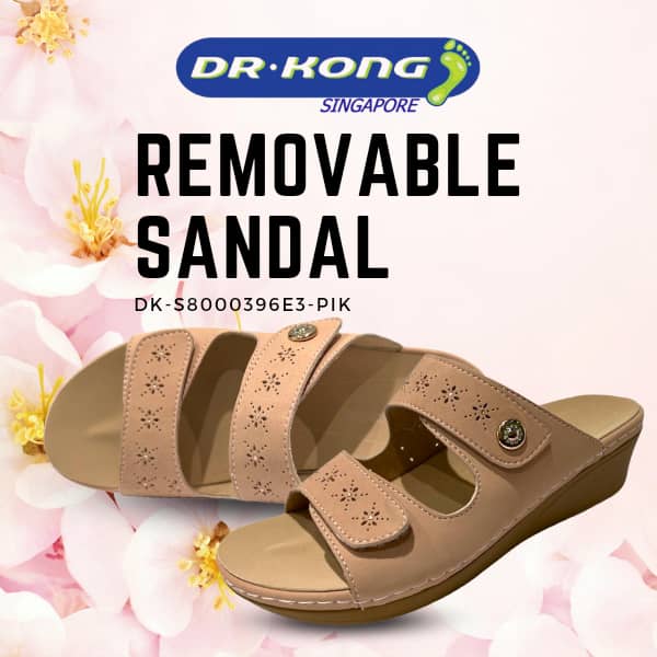 DR.KONG WOMEN REMOVABLE INSOLE SANDALS DK-S8000396E3-PIK(RP : $189)