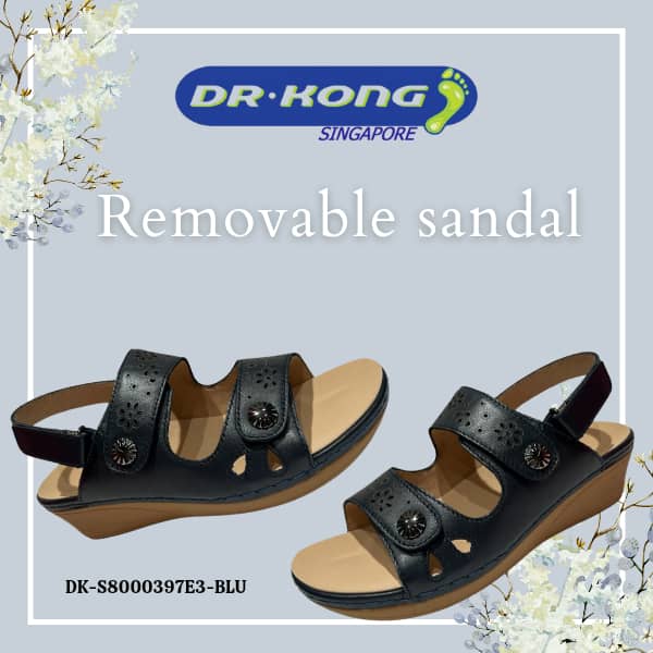 DR.KONG WOMEN REMOVABLE INSOLE SANDALS DK-S8000397E3-BLU(RP : $189)