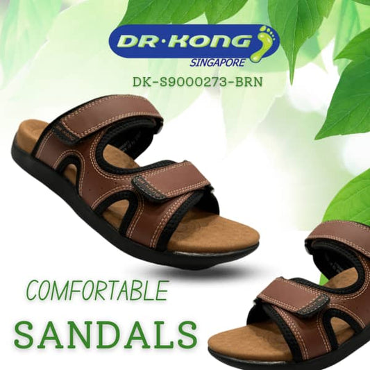 DR.KONG MEN'S TOTAL CONTACT SANDALS DK-S9000273-BRN(RP : $169)