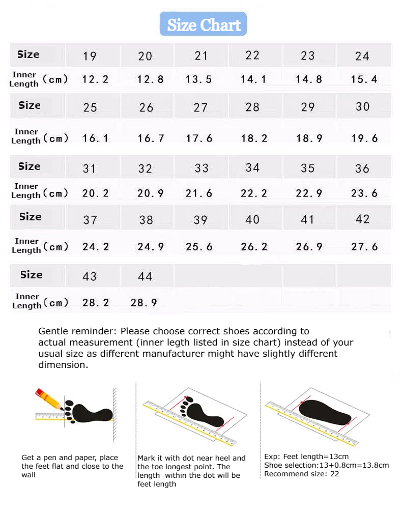 Dr kong baby shoes size chart discount