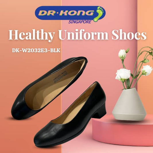 DR.KONG WOMEN COMFORT HEEL SHOES DK-W2032E3-BLK(RP : $159)