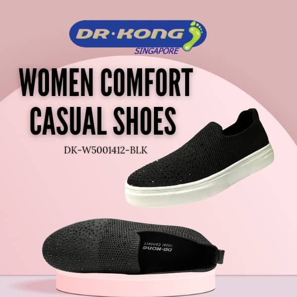 DR.KONG WOMEN COMFORT CASUAL SHOES DK-W5001412-BLK(RP : $189)