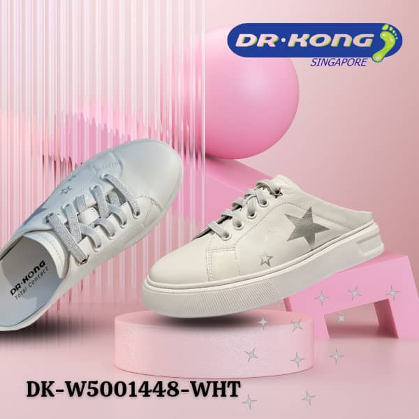 DR.KONG WOMEN COMFORT SLIP ON MULES SHOES DK-W5001448-WHT(RP : $199)
