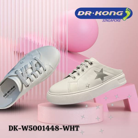 DR.KONG WOMEN COMFORT SLIP ON MULES SHOES DK-W5001448-WHT(RP : $199)